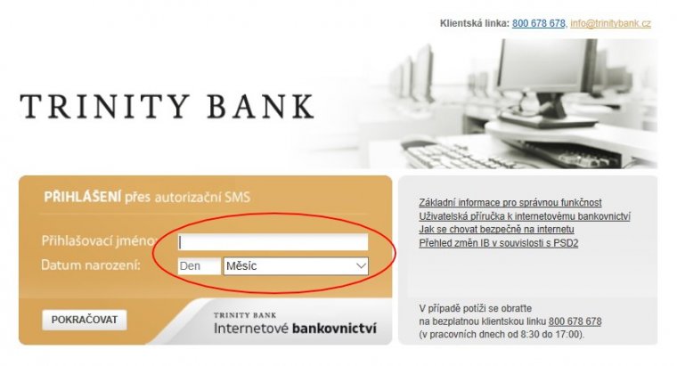 Nový způsob přihlášení do&nbsp;internetového bankovnictví